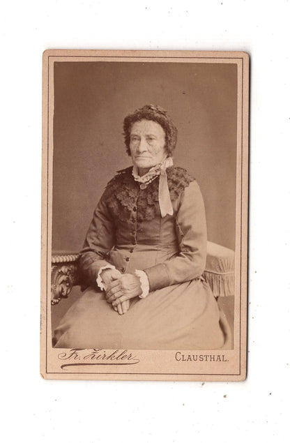 Fotografie Feine Dame - Clausthal um 1880