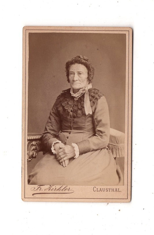 Fotografie Feine Dame - Clausthal um 1880