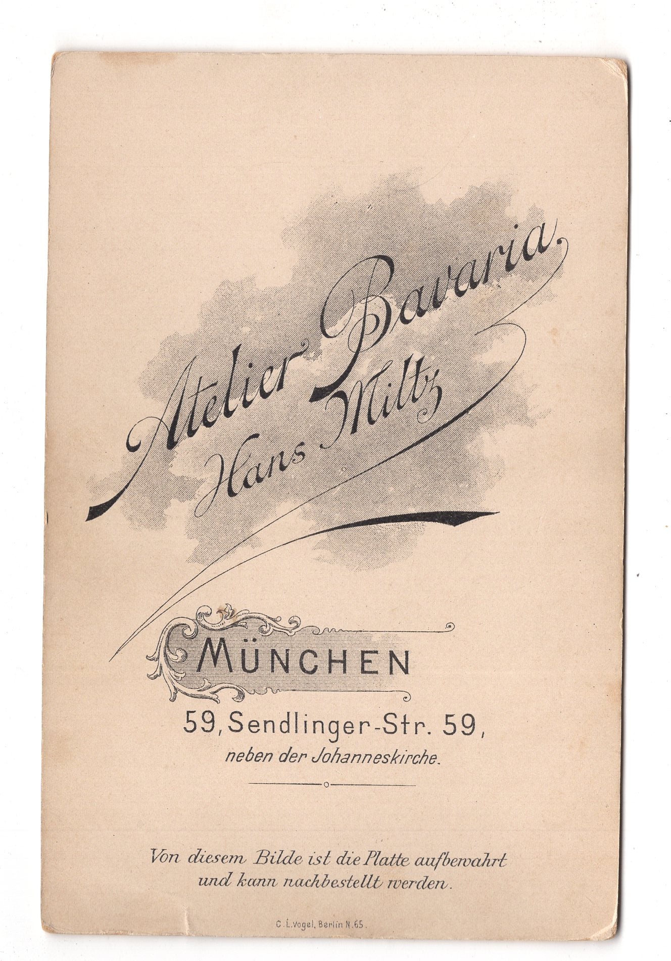 Fotografie Feines junges Mädchen - München 1890er / CAB U-28