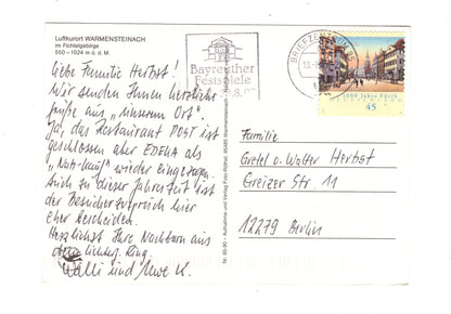 Ansichtskarte Warmensteinach im Fichtelgebirge