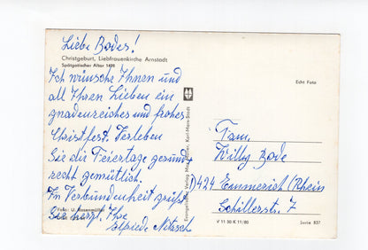 Ansichtskarte Liebfrauenkirche Arnstadt