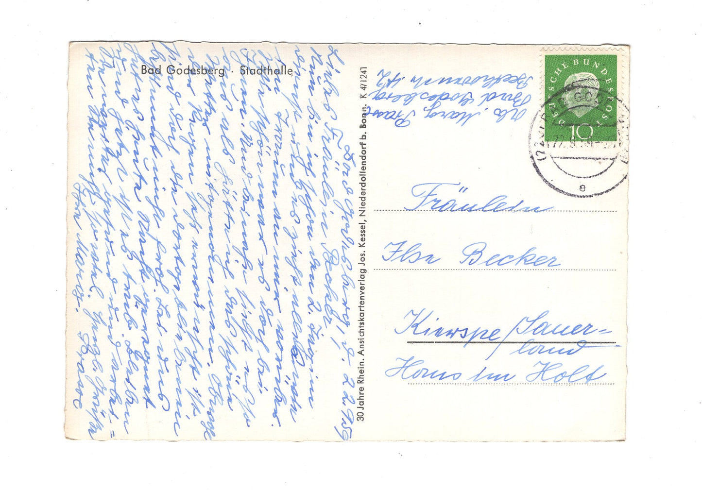 Ansichtskarte Bad Godesberg / Stadthalle