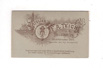 Fotografie Feine Dame - Neustadt in Sachsen 1890er / CDV L1-29