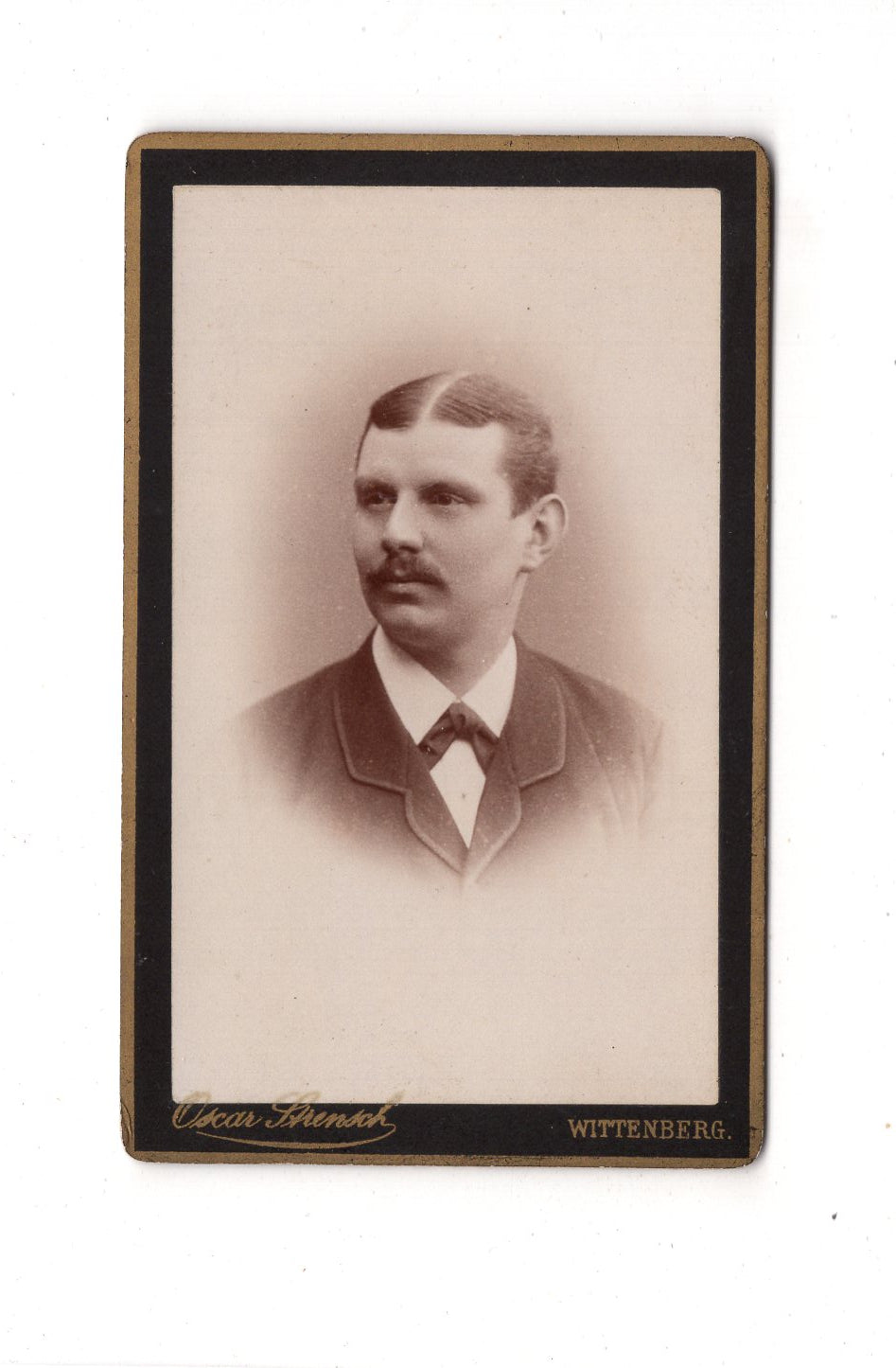 Fotografie Herrenportrait - Wittenberg 1880er / CDV C1-26