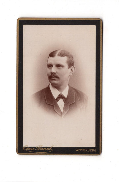Fotografie Herrenportrait - Wittenberg 1880er / CDV C1-26