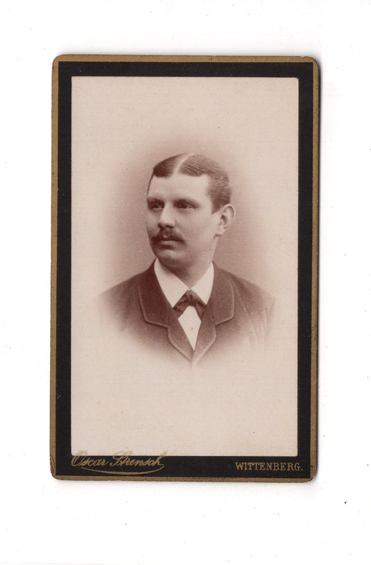 Fotografie Herrenportrait - Wittenberg 1880er / CDV C1-26