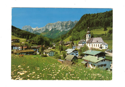 Ansichtskarte Dorf Ramsau mit Reiteralpe