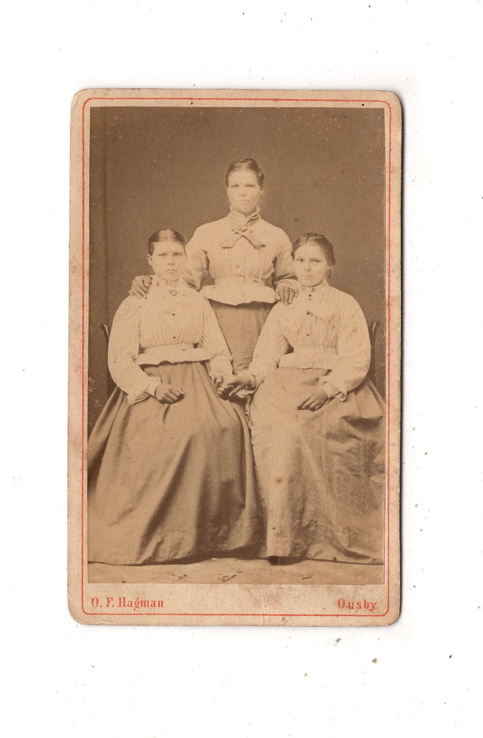 Fotografie Feine Damen - Osby um 1870