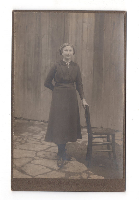 Fotografie Feines junges Mädchen - Mainz 1910er / CAB U-28