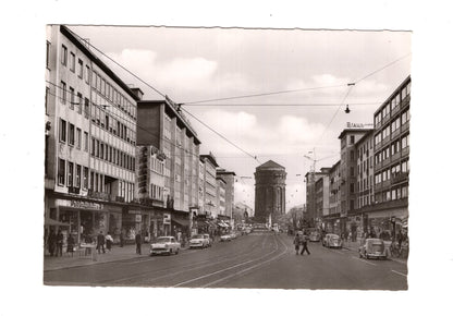 Ansichtskarte Mannheim / Blick in die Planken zum Wasserturm