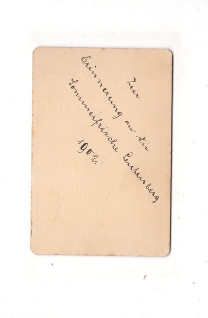 Fotografie Niedliche kleine Kinder - Sommerfrische Leutenberg 1902 / CDV M1-11