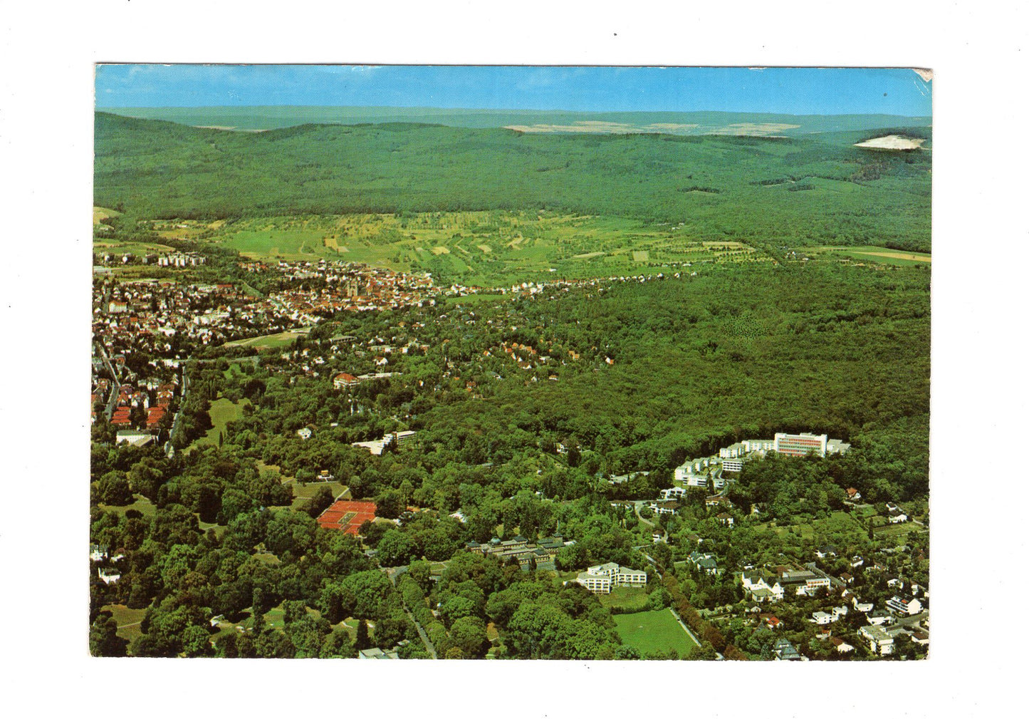 Ansichtskarte Bad Homburg vor der Höhe / Teilansicht mit Kurpark