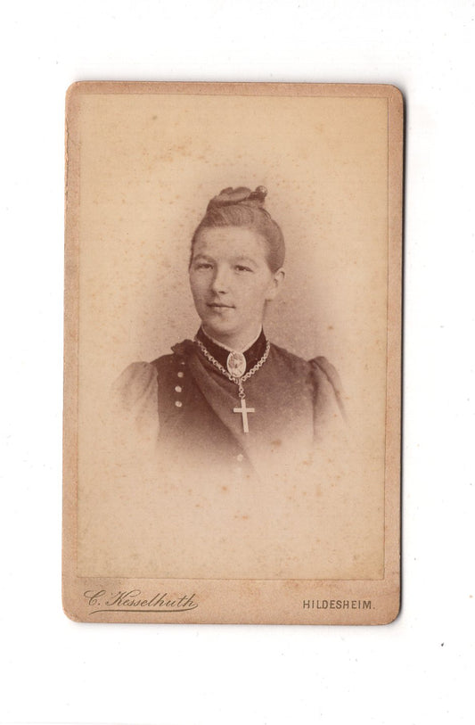 Fotografie Damenportrait - Hildesheim 1880er / CDV C1-08