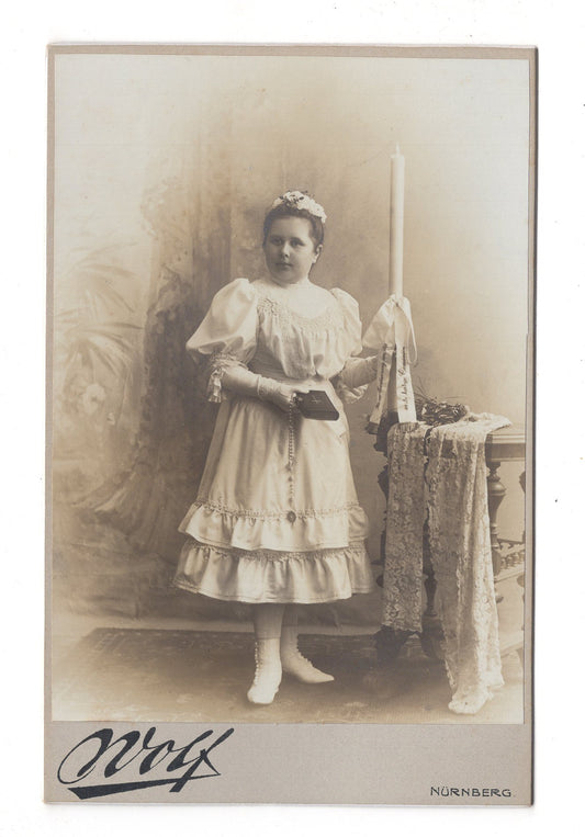 Fotografie Feines junges Mädchen - Nürnberg 1910er / CAB U-28