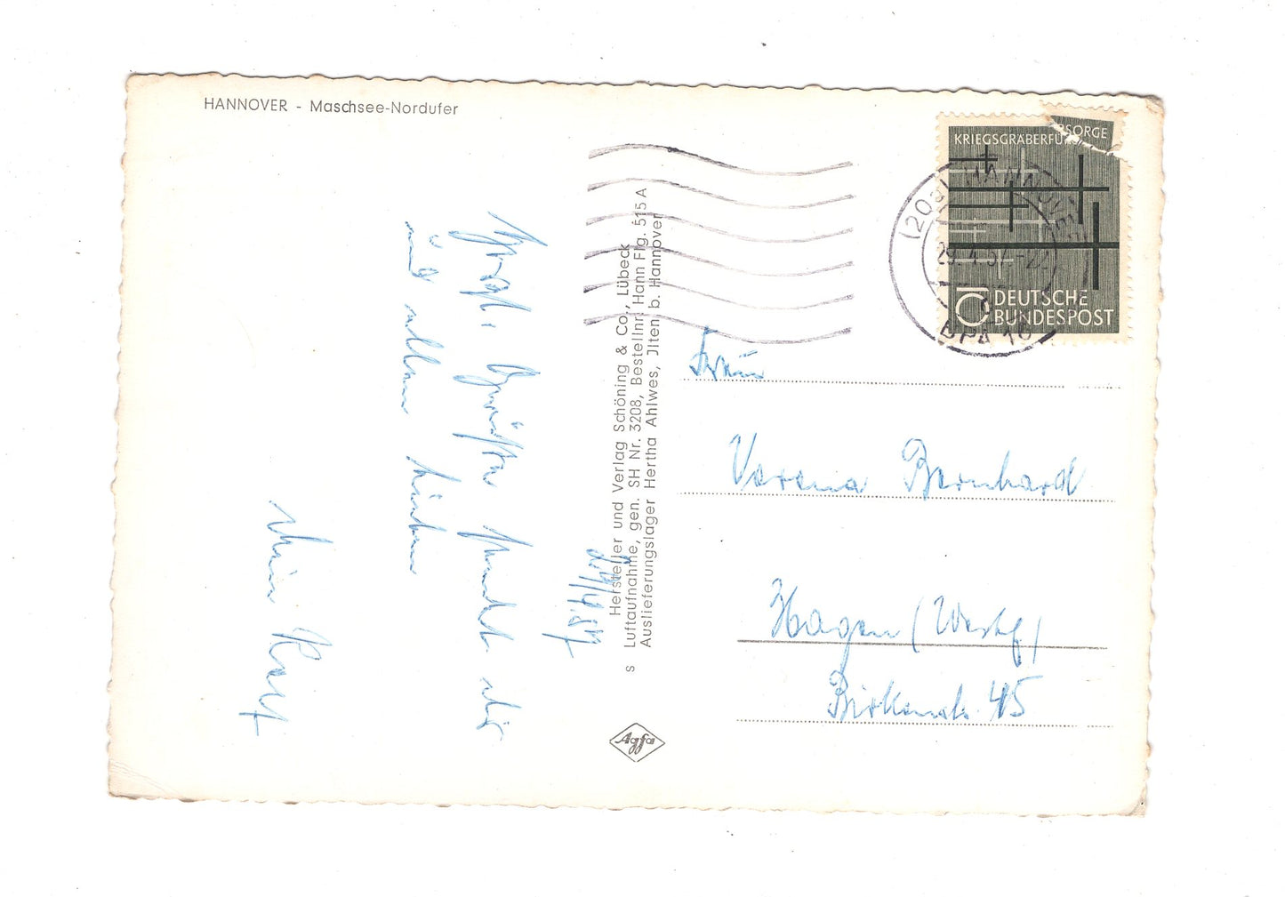 Ansichtskarte Hannover / Maschsee-Nordufer / G1-62