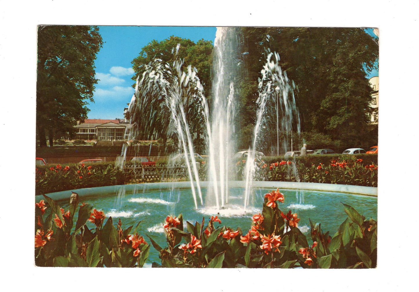 Ansichtskarte Bad Homburg vor der Höhe / Kurpark - Blick zum Kurhaus
