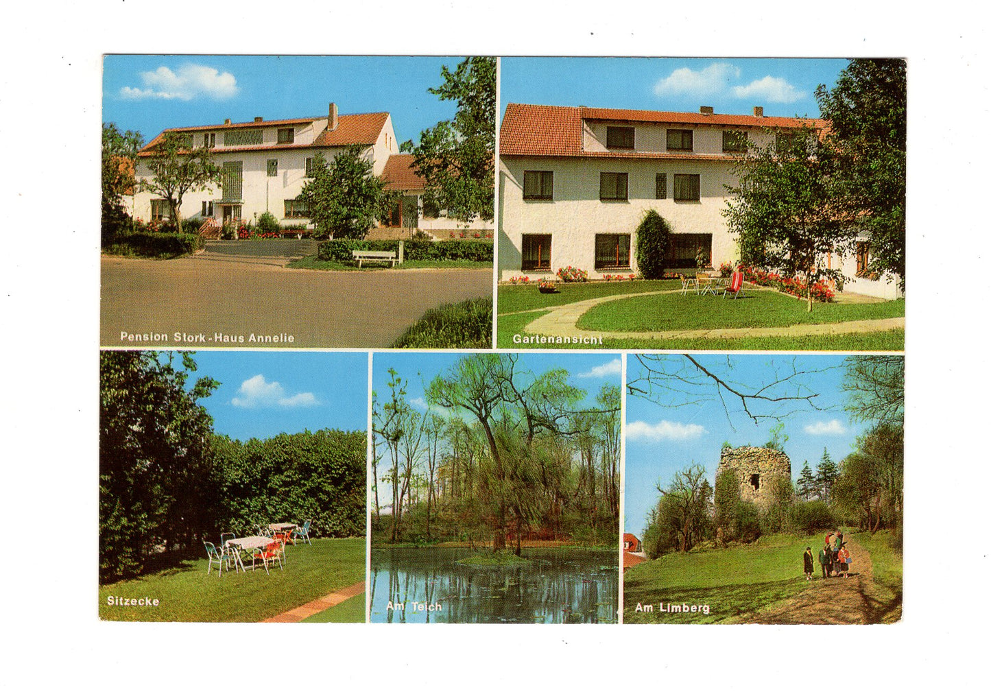 Ansichtskarte Pension Haus Annelie am Wiehengebirge / Bad Holzhausen bei Lübbecke