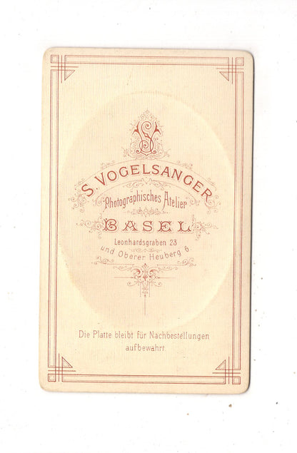 Fotografie Damenportrait - Basel 1870er