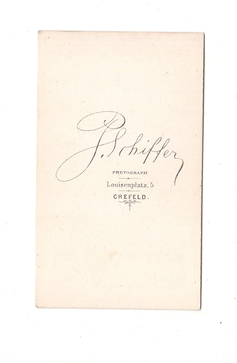 Fotografie Herrenportrait - Krefeld 1860er