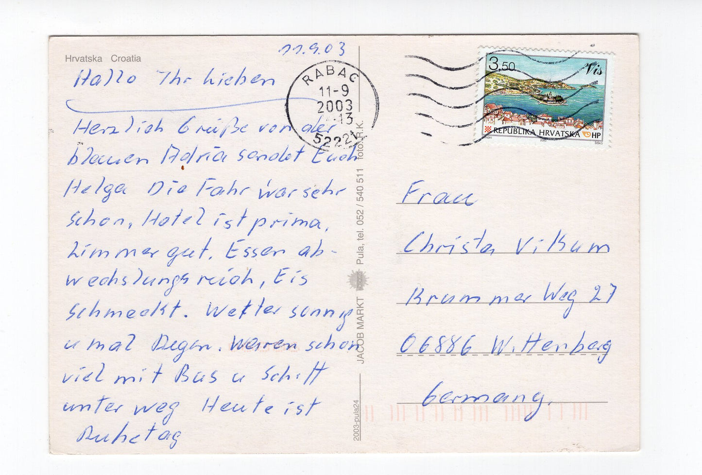 Ansichtskarte Pula / Kroatien