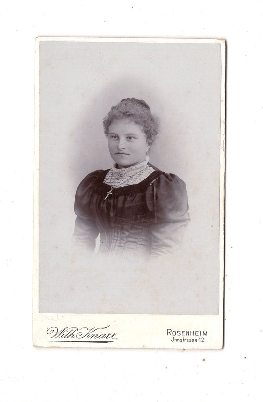 Fotografie Damenportrait - Rosenheim 1890er