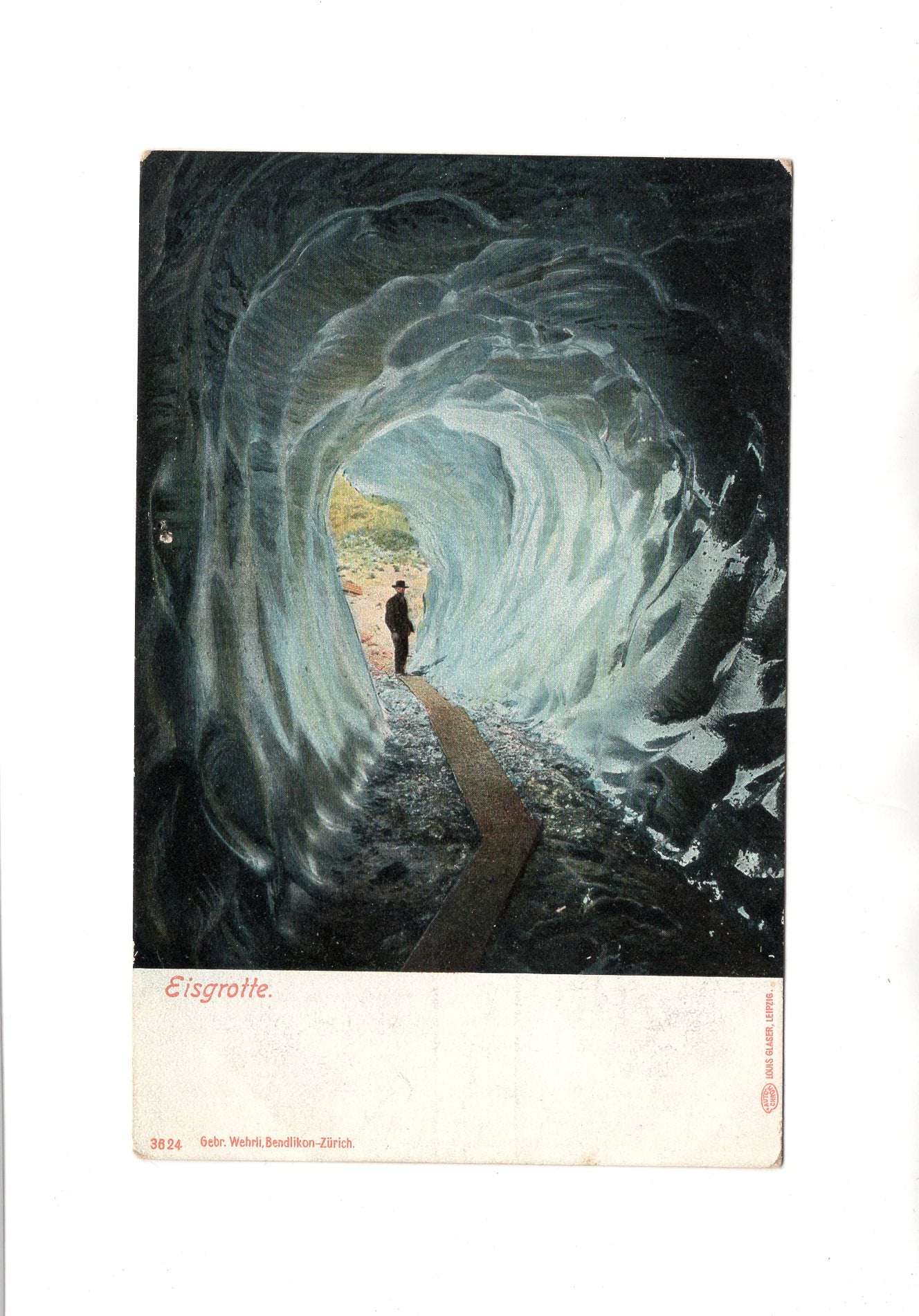 Ansichtskarte Eisgrotte Belvedere am Rhonegletscher / Schweiz