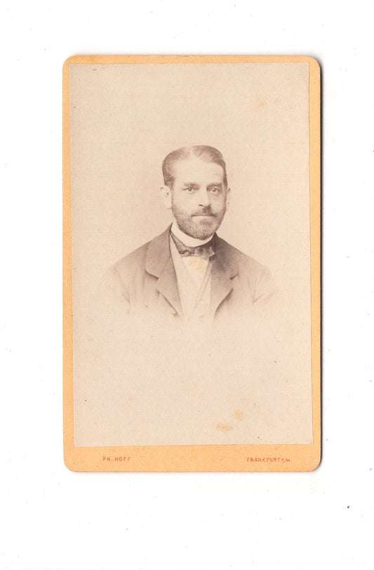 Fotografie Herrenportrait - Frankfurt Main um 1870 / CDV C1-26