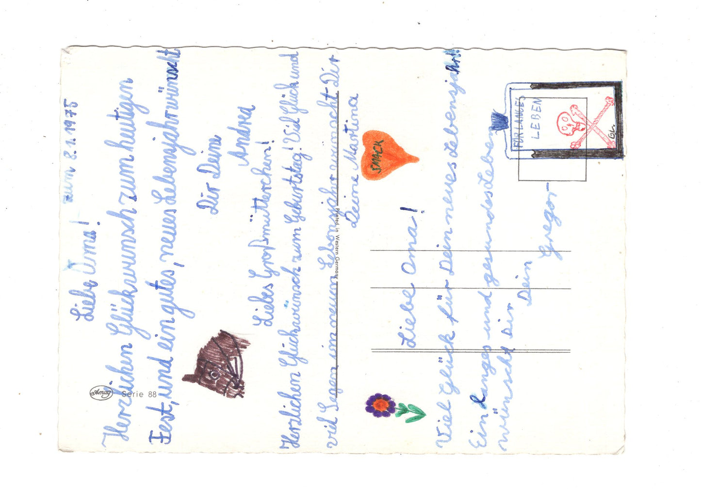 Ansichtskarte Glückwünsche / Glückwunsch zum Geburtstag / L1-61