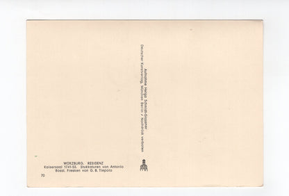 Ansichtskarte Würzburg / Residenz / Kaisersaal