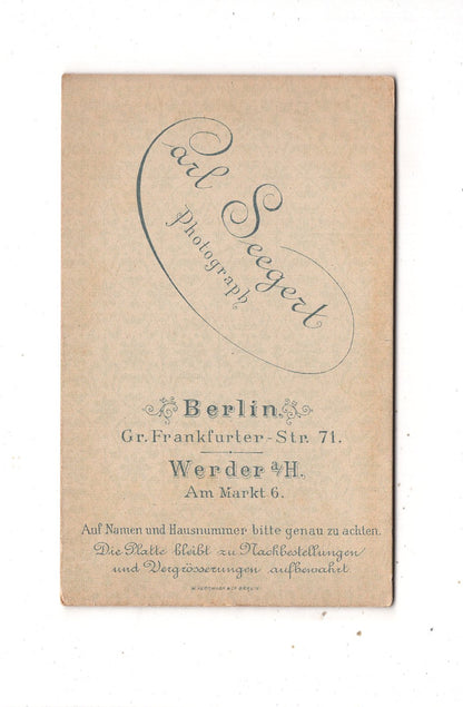 Fotografie Niedliches kleines Kind - Berlin 1880er