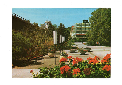 Ansichtskarte Bad Salzuflen / Kurpark-Eingang mit Uhrturm +++