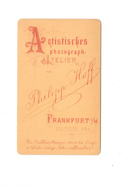 Fotografie Herrenportrait - Frankfurt Main um 1870 / CDV C1-26