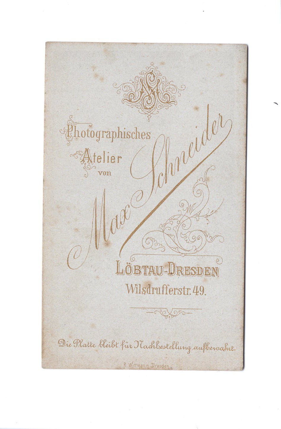 Fotografie Niedliche kleine Mädchen - Löbtau-Dresden um 1880