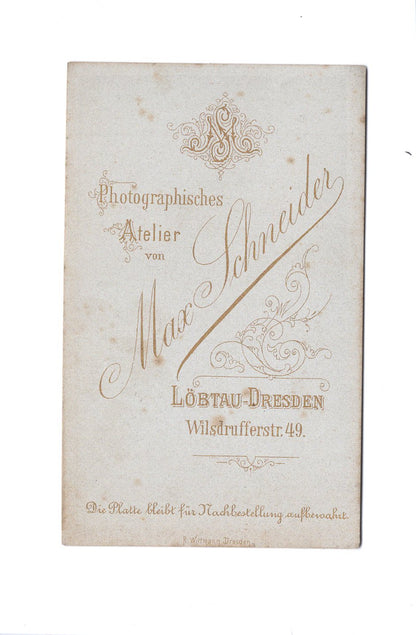 Fotografie Niedliche kleine Mädchen - Löbtau-Dresden um 1880