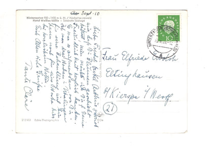 Ansichtskarte Hinterzarten / Hochschwarzwald / Hotel Weißes Rössle / J1-70