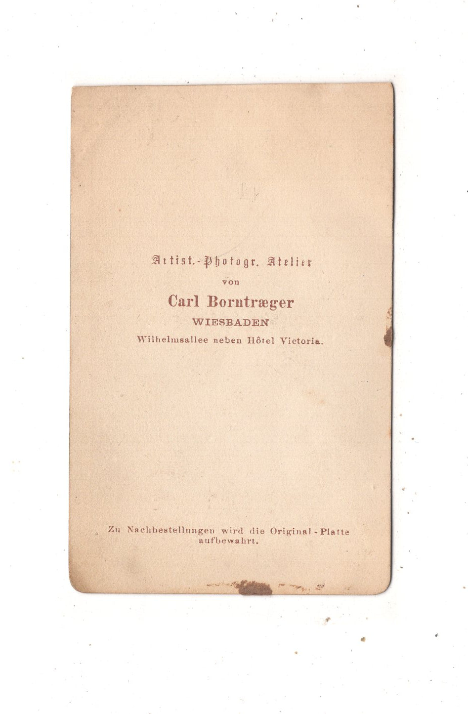 Fotografie Feine Dame - Wiesbaden 1860er
