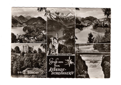 Ansichtskarte Gruß von den Königsschlössern / Hohenschwangau +++