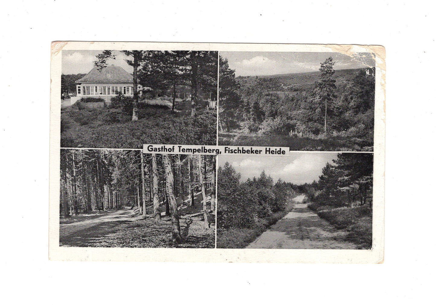 Ansichtskarte Gasthof Tempelberg / Fischbeker Heide