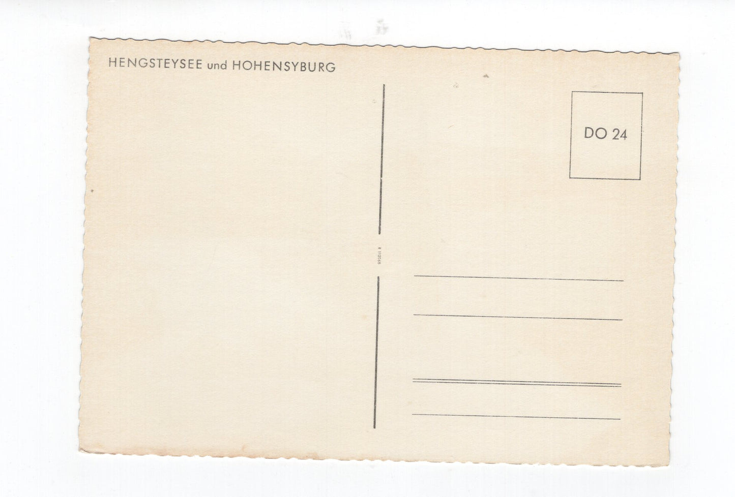 Ansichtskarte Hengsteysee und Hohensyburg