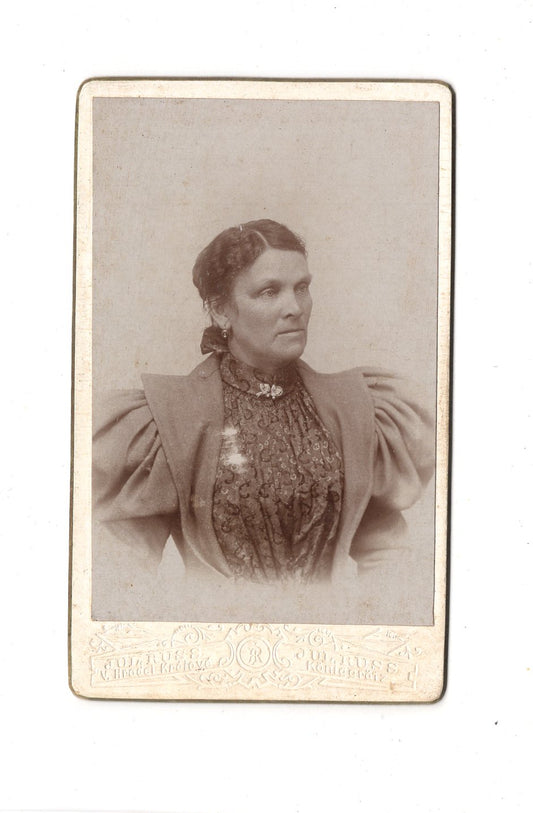 Fotografie Damenportrait - Hradec Kralove um 1900 / CDV C1-08