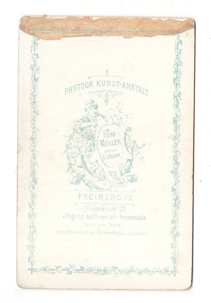 Fotografie Feines junges Mädchen - Freiberg 1890er / CAB U-28