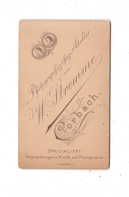 Fotografie Feine Dame - Korbach um 1890