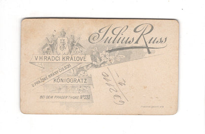 Fotografie Damenportrait - Hradec Kralove um 1900 / CDV C1-08