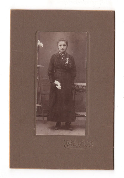 Fotografie Feines junges Mädchen - Frankfurt Main 1910er / CAB U-29