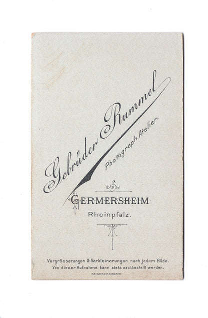 Fotografie Herrenportrait - Germersheim 1890er