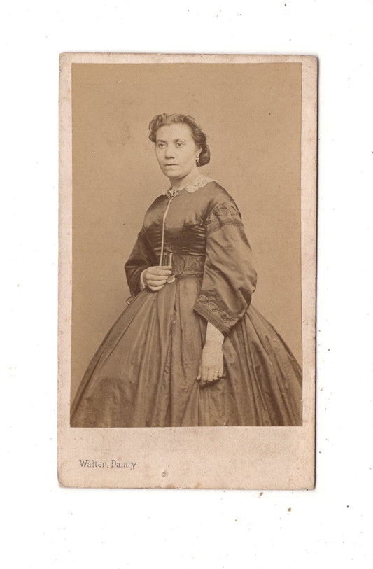 Fotografie Feine Dame - Liege Lüttich 1860er