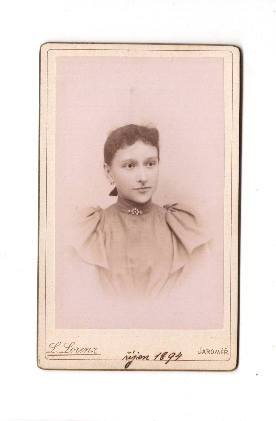 Fotografie Damenportrait - Jaromer 1894 / CDV C1-08