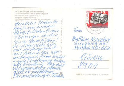 Ansichtskarte Brotterode / Kreis Schmalkalden