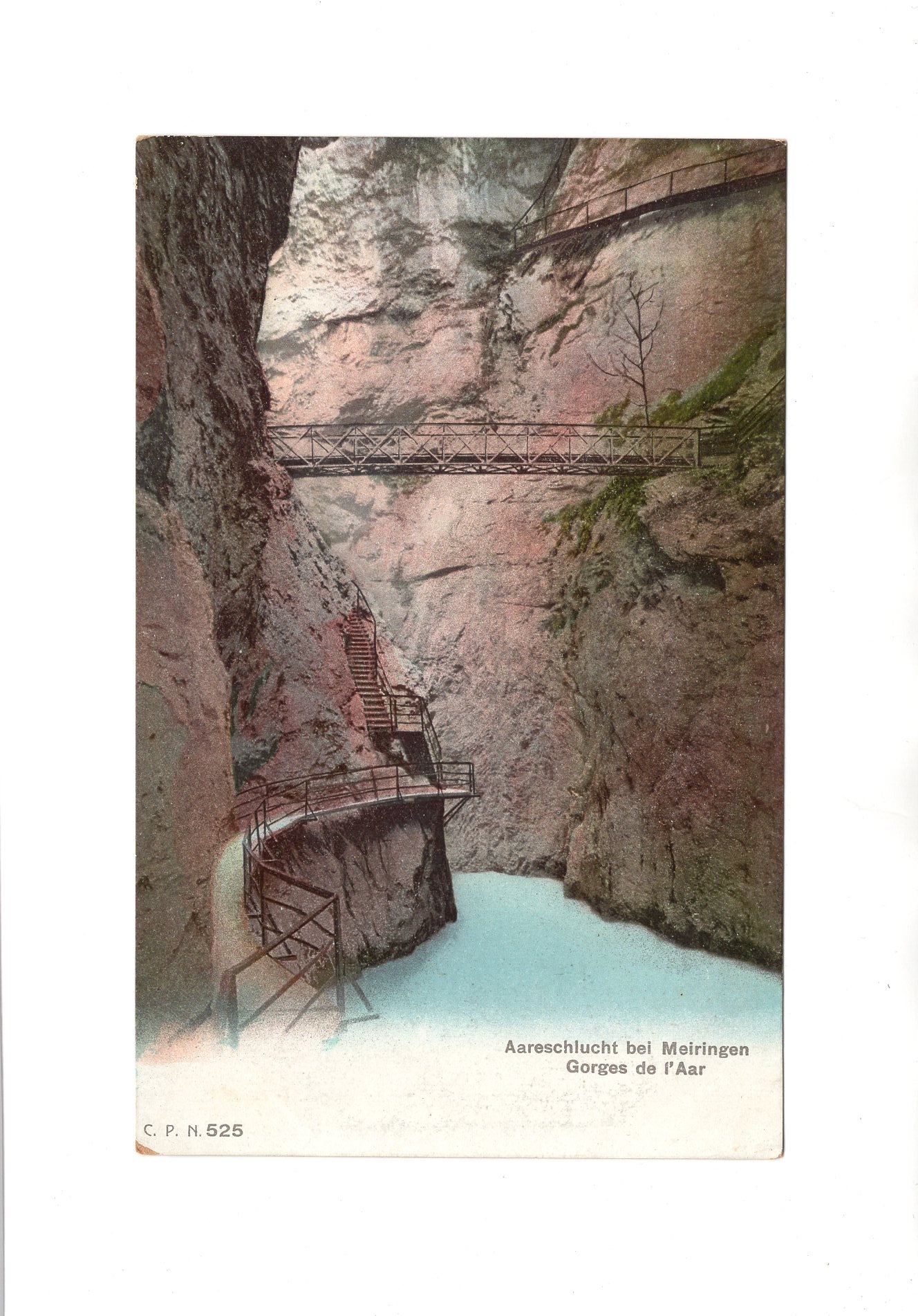 Ansichtskarte Aareschlucht bei Meiringen / Schweiz