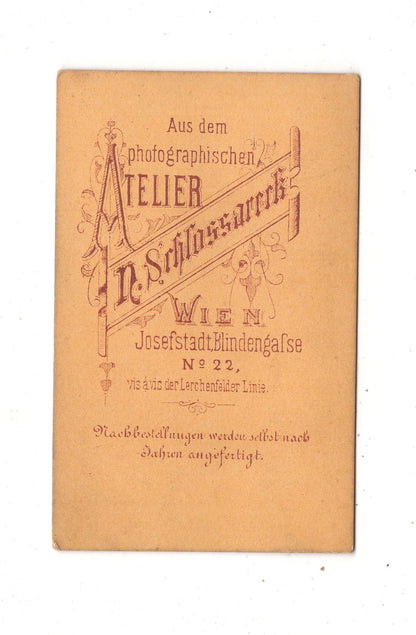 Fotografie Damenportrait - Wien um 1870